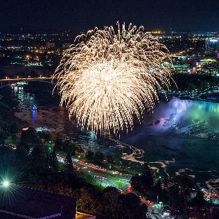 FIREWORKS OVER NIAGARA FALLS