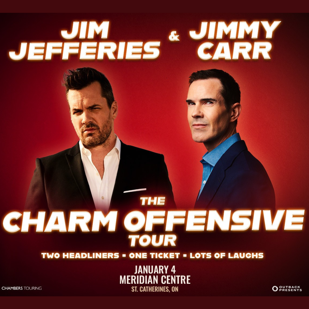 The Charm Offensive with Jim Jefferies and Jimmy Carr Hotel Packages - Wyndham Fallsview Hotel